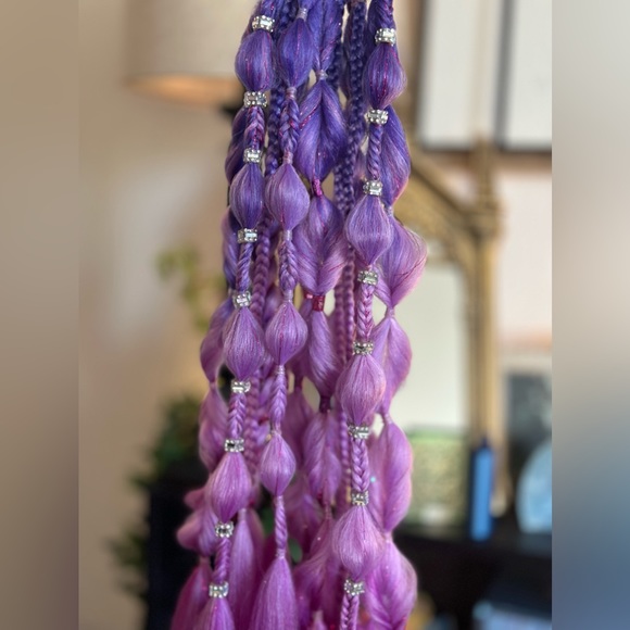 Festival Braids. Set of (2) tie in extensions.Reusable hair for braids or buns. - Picture 4 of 6